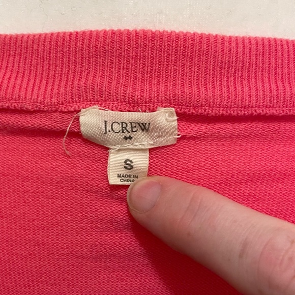 Pink J. Crew Jackie cardigan. 3/4 length sleeves. Size S. - Picture 3 of 4